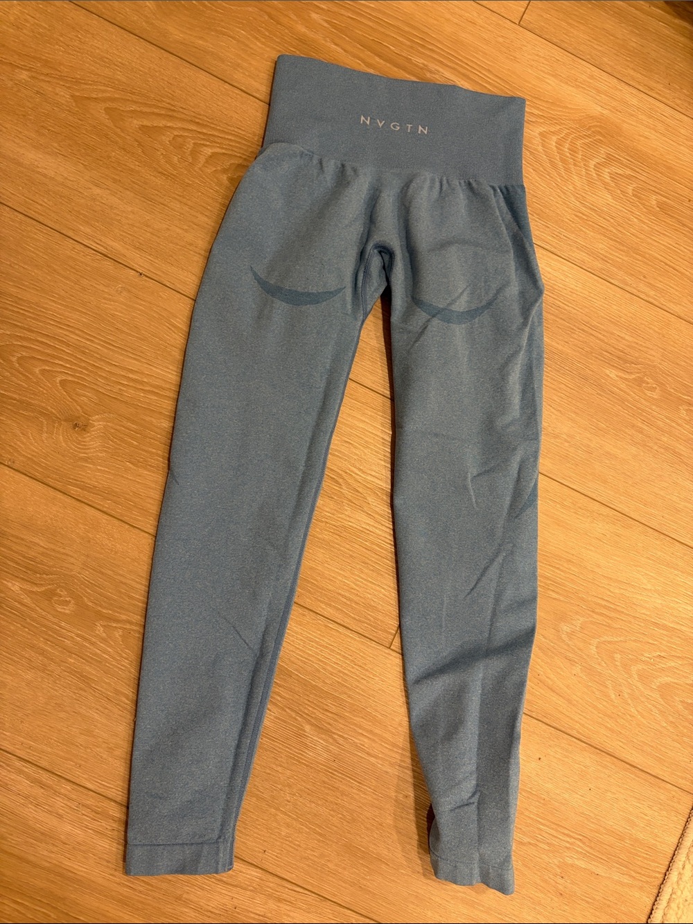 NVGTN Girls' Slate Blue High-Waist Leggings